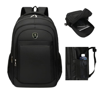 Kit Mochila Bolsa Cavalera com Estojo Reforçado Escolar Faculdade Espaçosa  - Preto+Marrom