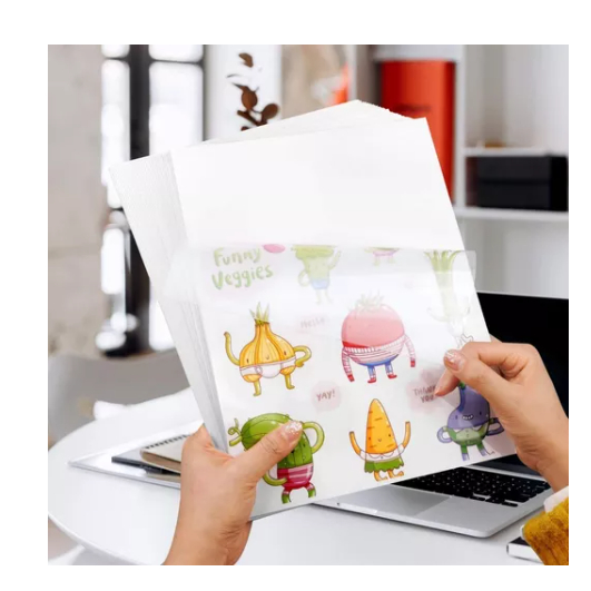 10 Adesivos Vinil transparente Jato de Tinta A Prova D'água