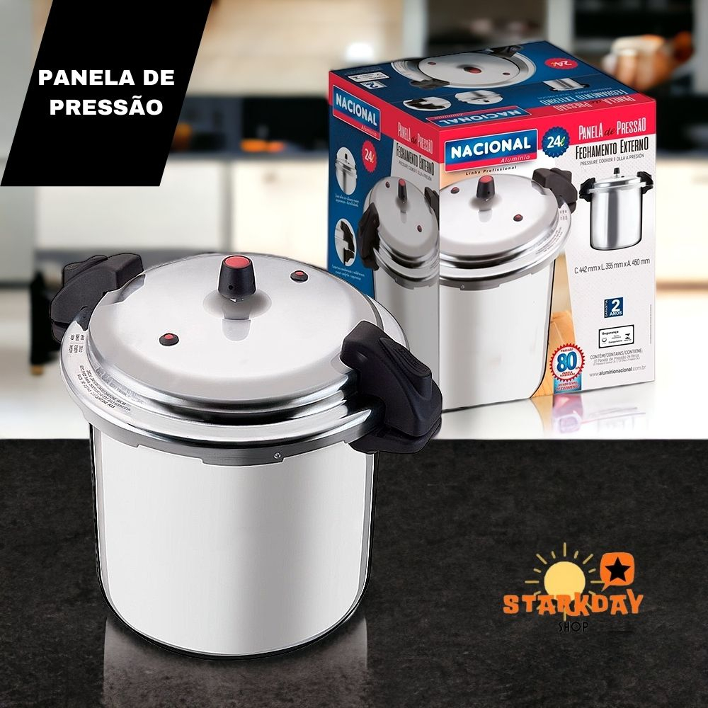Panela de Pressão Profissional com Fechamento Externo 24 Litros ...