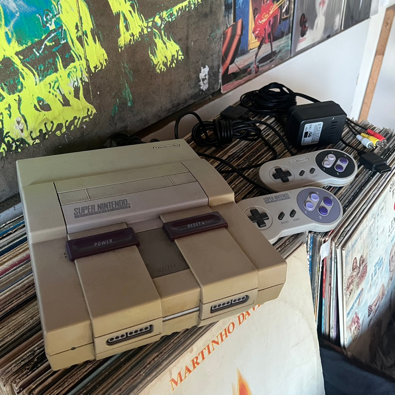 Super Nintendo Completo Modelo SNSM-001 (BRA) - 2 Manetes, Cabo RCA e ...