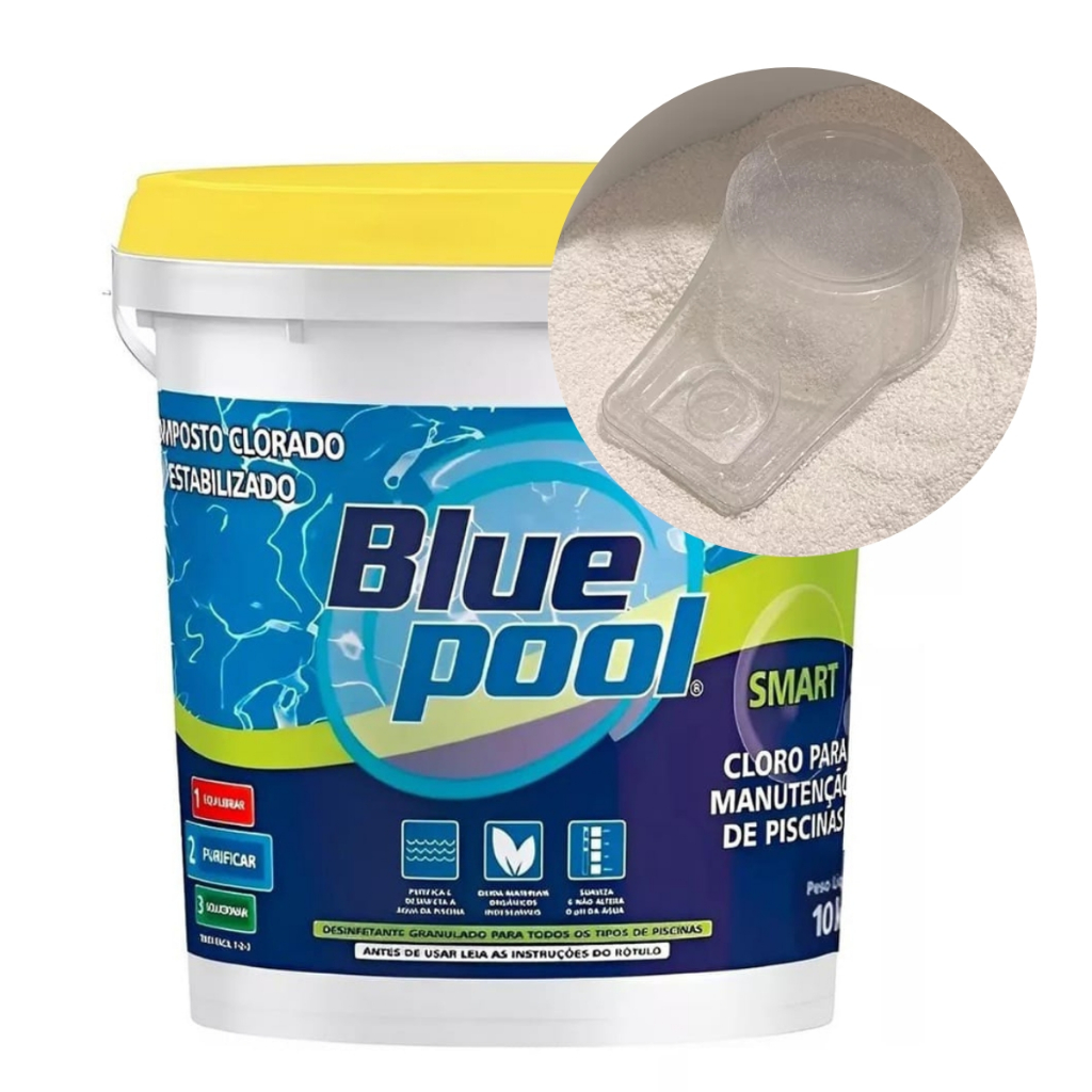 Cloro Para Piscina Smart Blue Pool Balde 10 kg by Fluidra AstralPool ...
