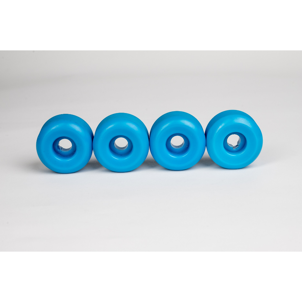 Roda Skate 53mm 100a Azul Conica Importada Skateshop completa