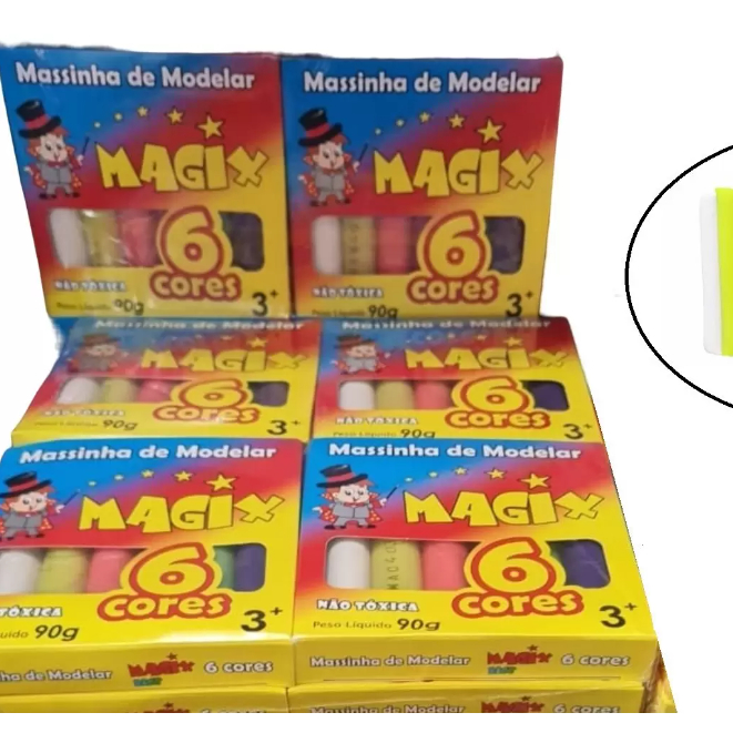 kit 20 massinha magix 6 cores | Shopee Brasil