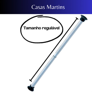 Suporte para Cortina de Box em Alumínio Vários Tamanhos