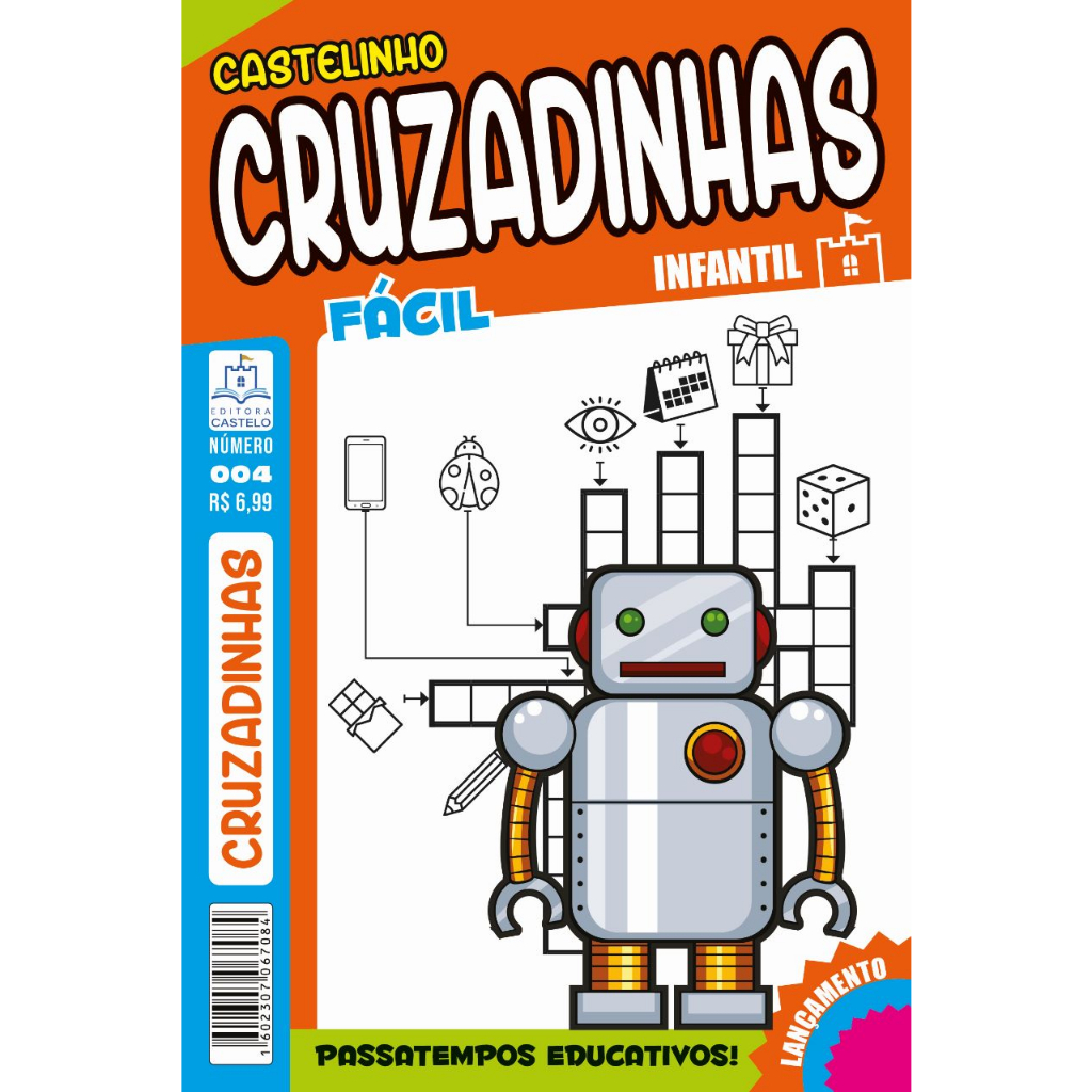 Kit 6 revista de passatempo infantil. Essa novidade você só encontra aqui na Editora Castelo produto exclusivo.