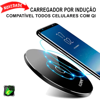 Carregador por indução ultra rápido wireless sem fio QI compativel android ios