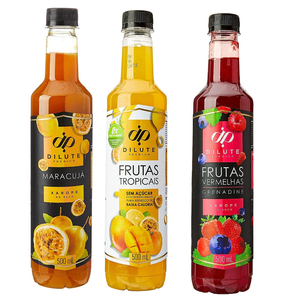 Xarope Dilute Premium Para Drink Diversos Sabores Maracuja Frutas Tropicais Shopee Brasil