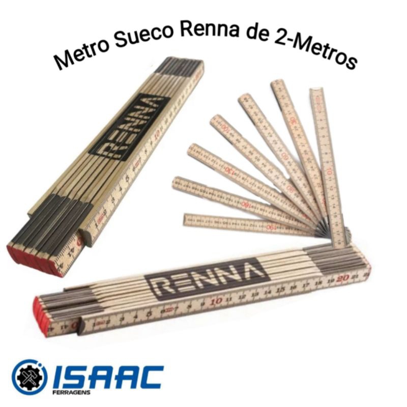 Metro Sueco De Madeira Ou Pvc Articulado Renna Ou Liths Pvc Branco De