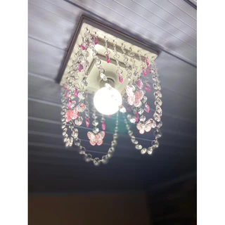 Lustre Pandora Borboleta 🦋 Rosa