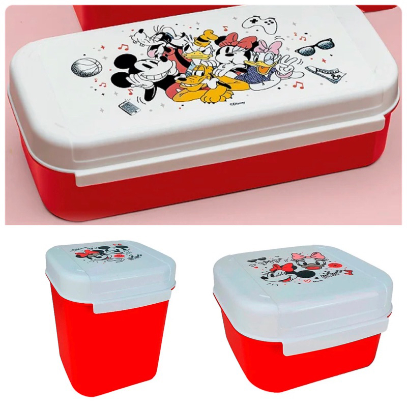 Kit Tupperware Visual Box Mini Retangular Mickey e Amigos | Shopee Brasil