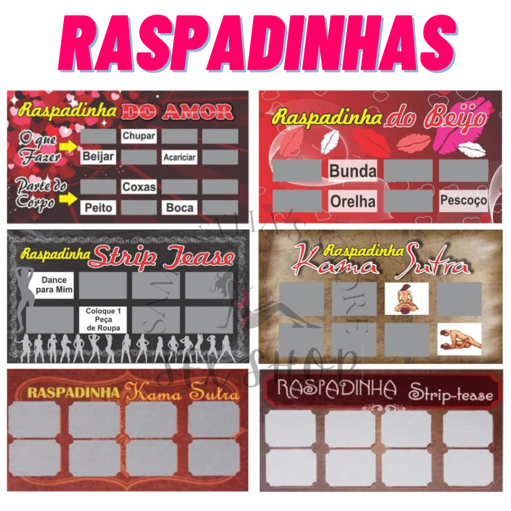 Raspadinhas Sexy Brincadeira Erótica - Sex Shop