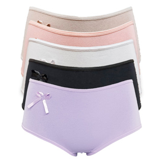 Kit 5 Calcinha Algodão Infantil Alicia Menina Moça