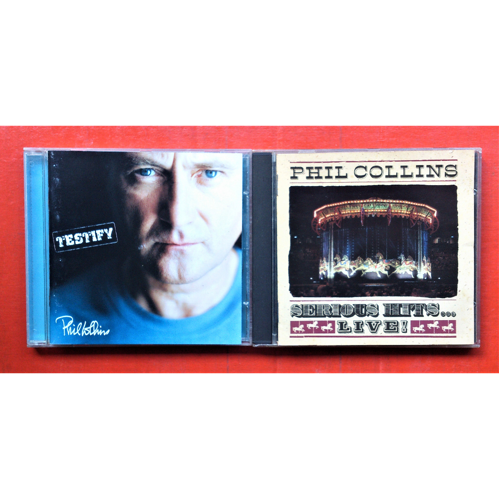 Cd Phil Collins Testify + Serious Hits Live = São 2 Cds Shopee Brasil