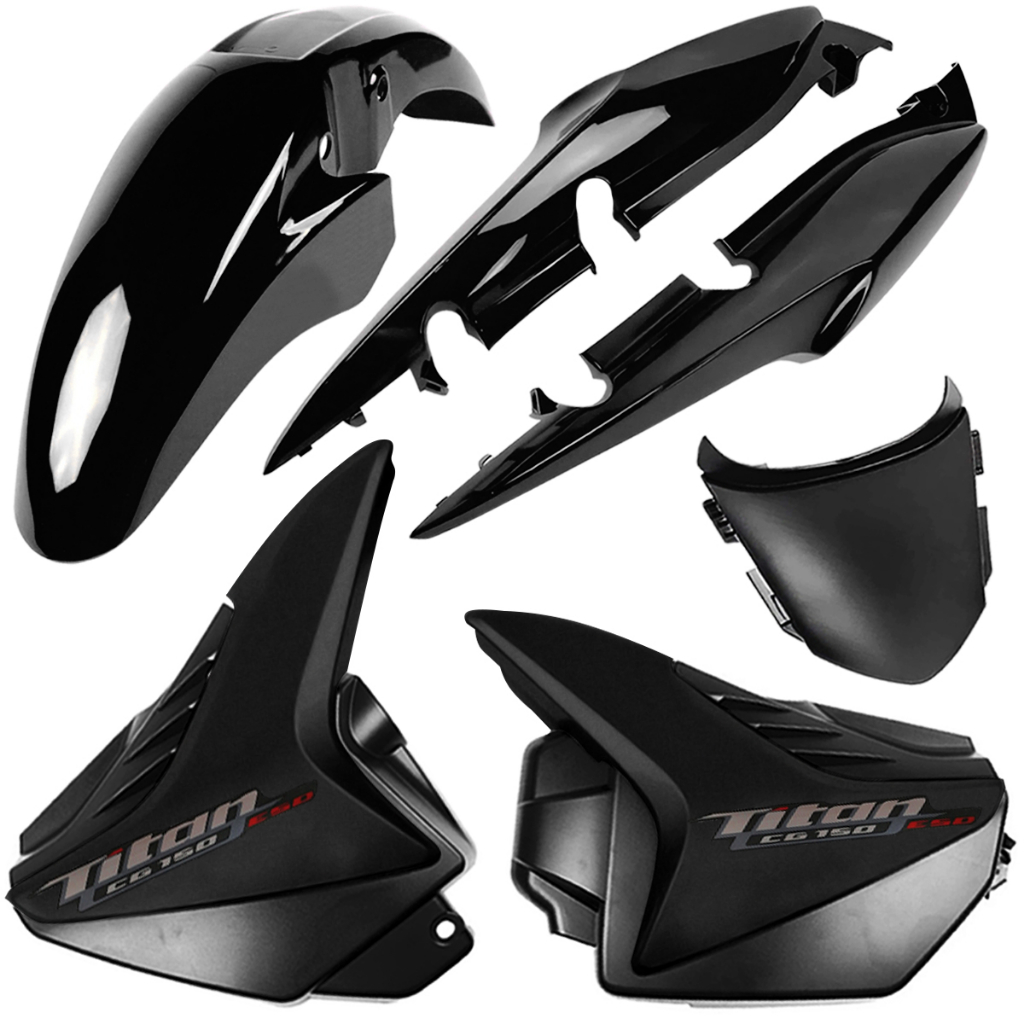 Kit Carenagem Cg 150 Titan 2012 Esd Preta 2012 Adesivos
