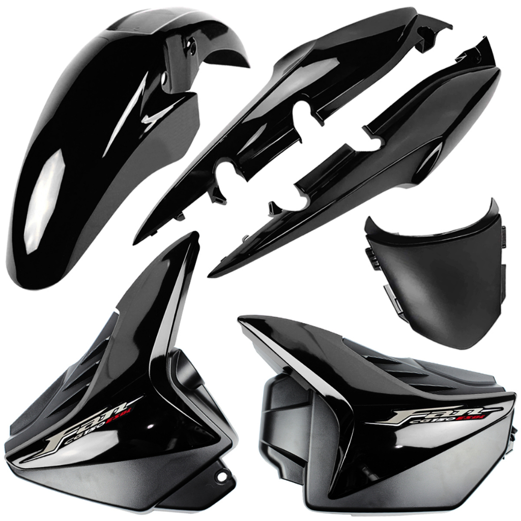 Kit Carenagem Cg Fan 150 Fan 2011 Esdi Preta Mod Original | Shopee Brasil