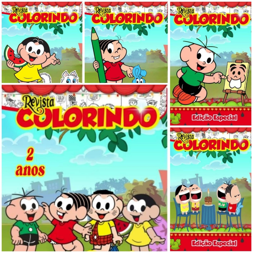 Revista de Colorir Turma da Mônica