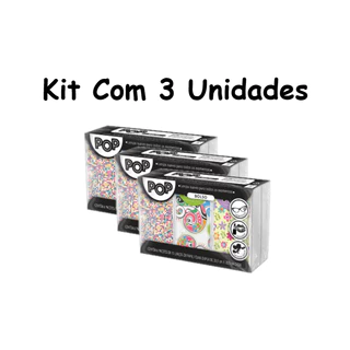 Pop Bolso Lenços de Papel Kit com 3 Unidades - 6 Pacotes com 15 Folhas Cada