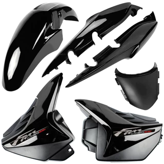 Kit Carenagem Cg Fan 150 2012 Esi/esdi Preta C Adesivos