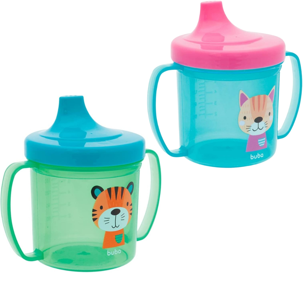Copo de Treinamento Transição Bebê Bico Rigido - Buba | Shopee Brasil