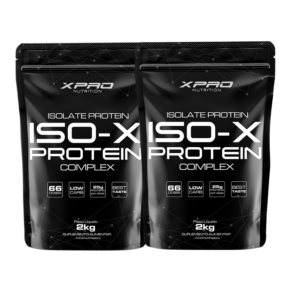Kit 2x Whey Protein Iso – X Protein Complex 2kg – XPRO Nutrition