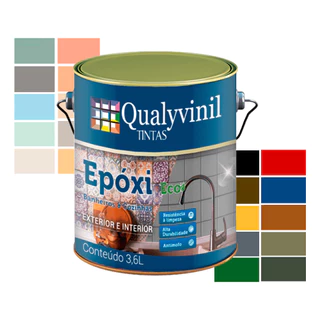 Tinta Epóxi Base Agua Qualyvinil Eco Lavável Antimofo 3,6lt