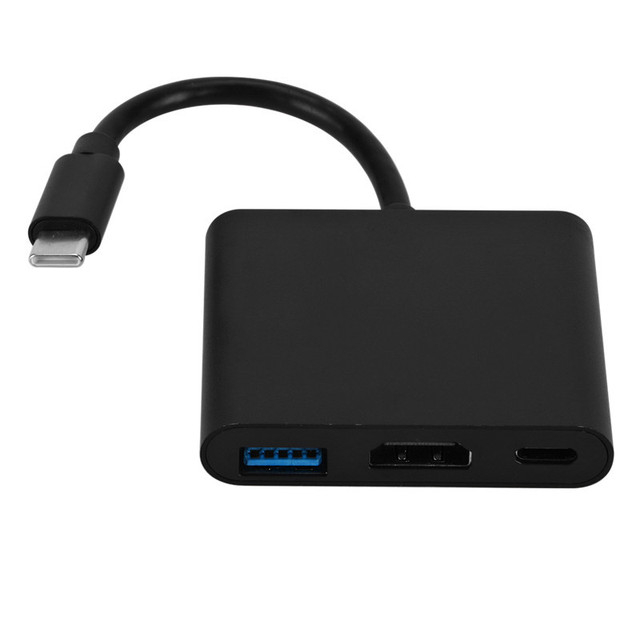 3 em 1 Hub Tipo C para HDMI USB 3.1 Conversor / Adaptador | Shopee Brasil