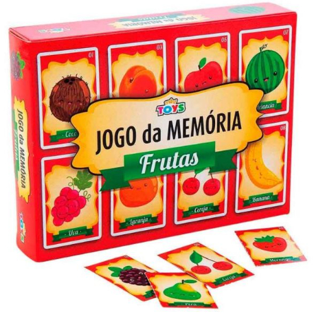 Tudo Dez  A maior loja de preço único do Brasil - Didáticos e Jogos - Jogo  da Memória Frutas - 24 Peças