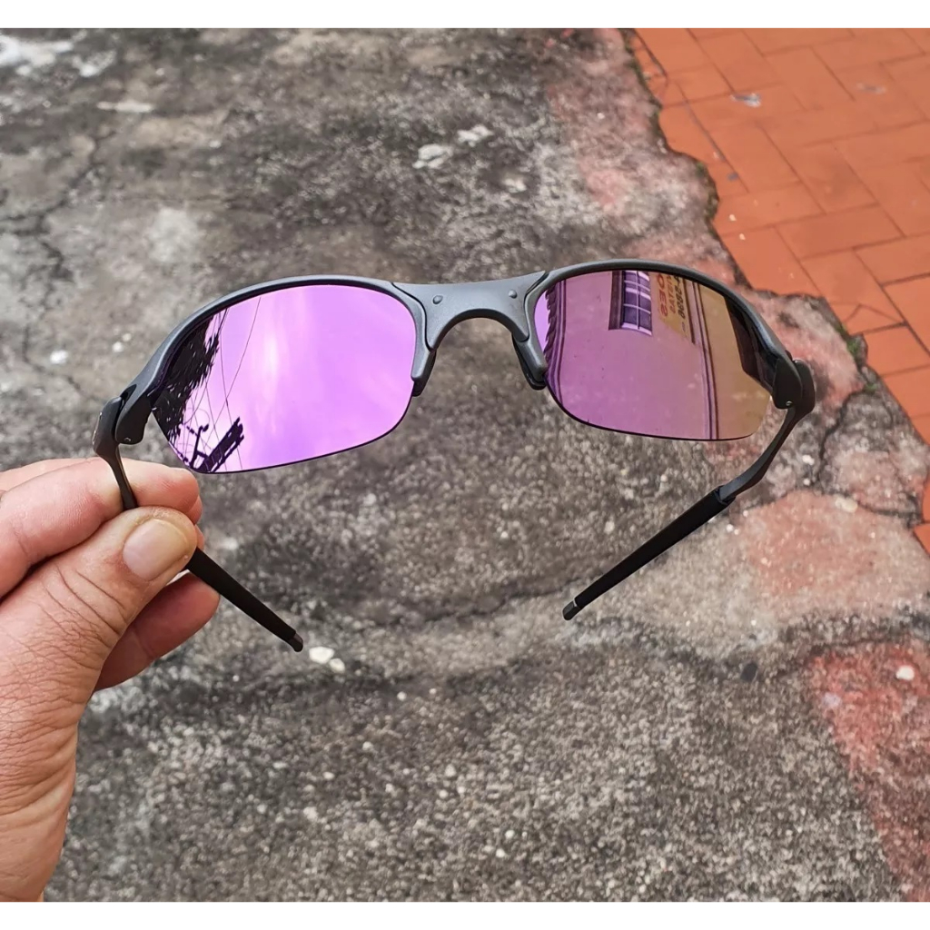 Oculos de Sol Romeo2 Roxo Violet Juliet X-Metal Pinado Lupa Polarizada Mandrak Mars Vilão Penny