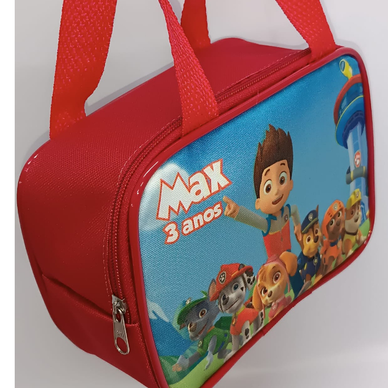 Bolsinha lembrancinha maletinha personalizada para aniversário infantil