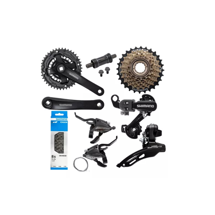 Kit Grupo Shimano Tourney Bike 21v Mtb Completo 3x7v Index