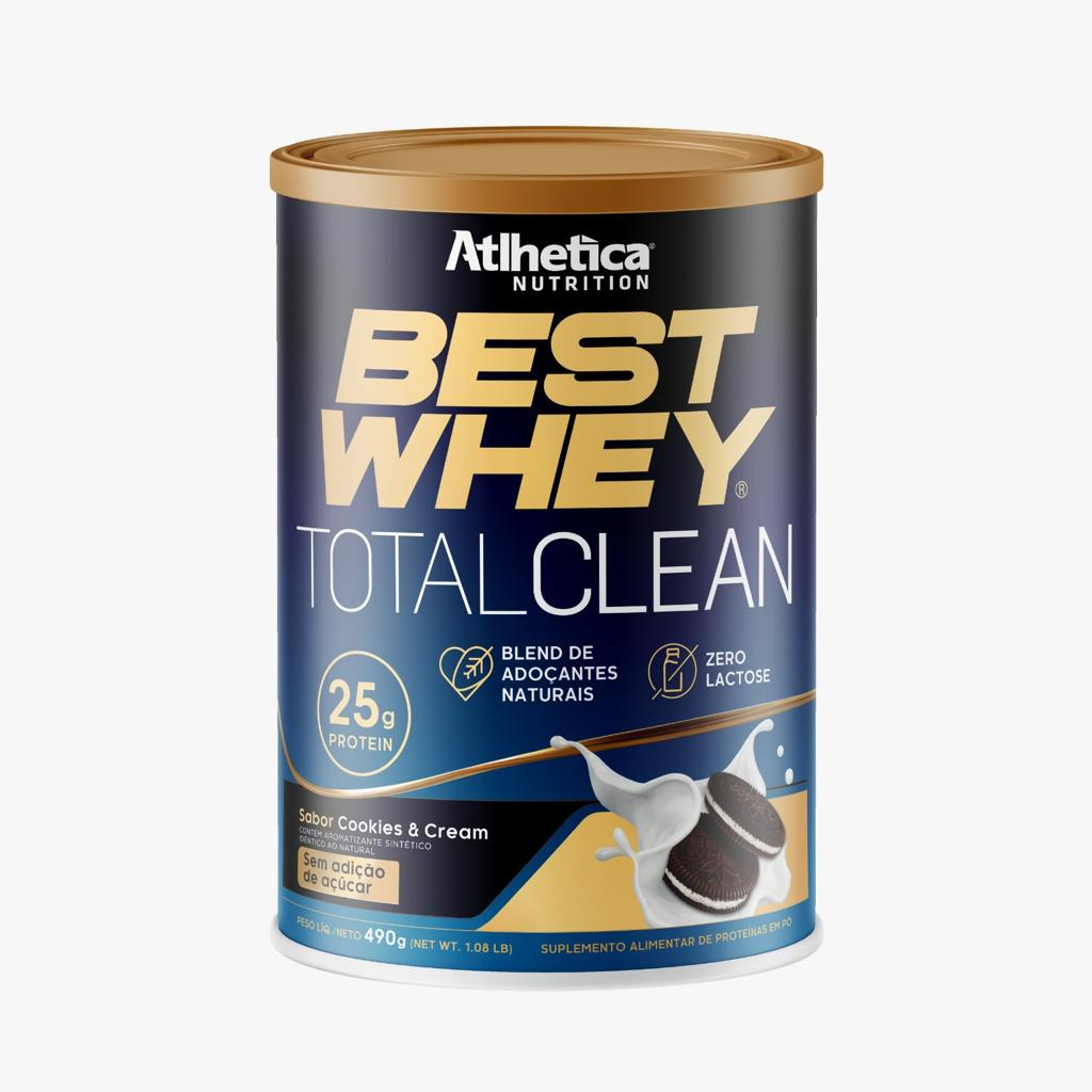 Best Whey Total Clean 25g Protein Lata 490g – Atlhetica Nutrition