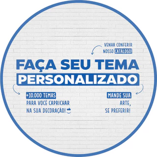 Painel Redondo Para Decoração de Festa Em Tecido Sublimado 3d Com Elástico 50x50 SEM SUPORTE