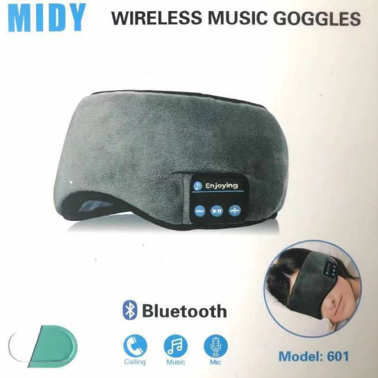 Tapa Olho Máscara Dormir Fone De Ouvido Bluetooth Confortável