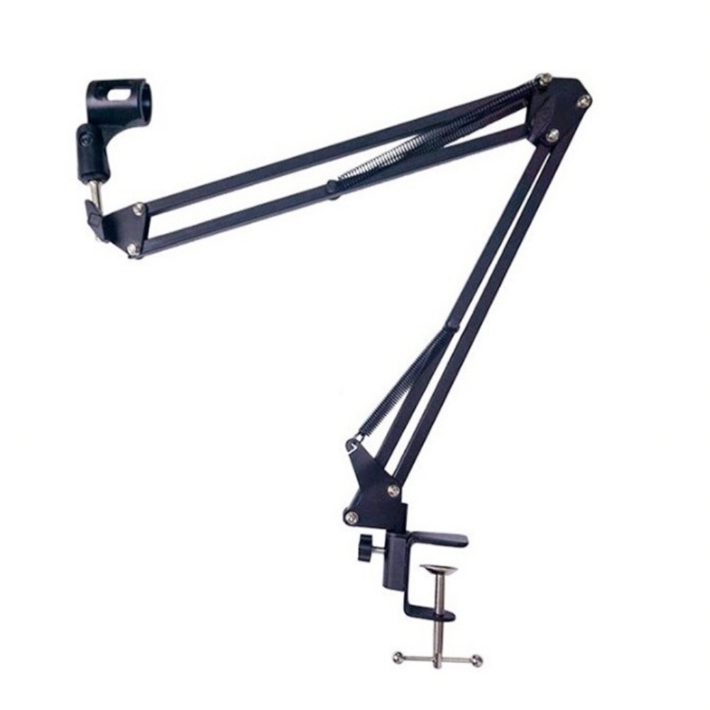 Braço Suporte Pedestal De Mesa Articulado Para Microfones