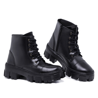 Bota Feminina Tratorada Cano Curto