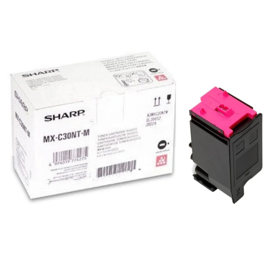 OEM Sharp MX-C30NTM Toner Cartridge, Magenta, 6K Yield main image 0