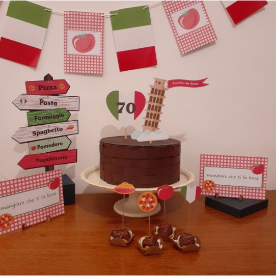 Kit Tema Festa Italiana Decoração