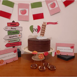 Kit Tema Festa Italiana Decoração
