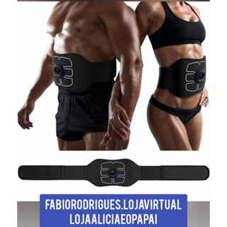Cinta Tonificador Ems Estimulador Muscular Abdominal - Recarregável