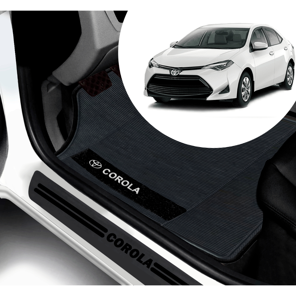 Kit Tapete E Soleira De Porta Toyota Corolla