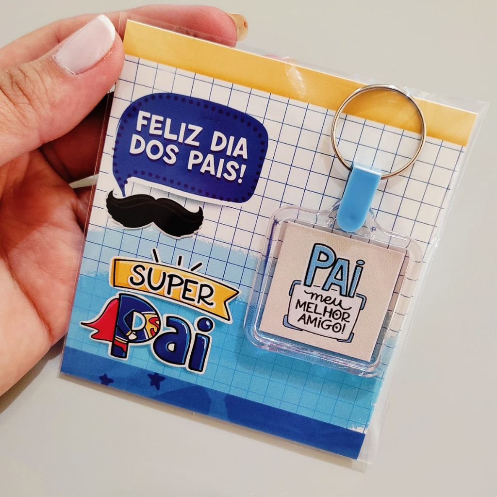 10 chaveiros personalizado para o dia dos pais, mimo perfeito para ...