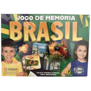 Jogo da Memória Pedagógico Triplo Brasil