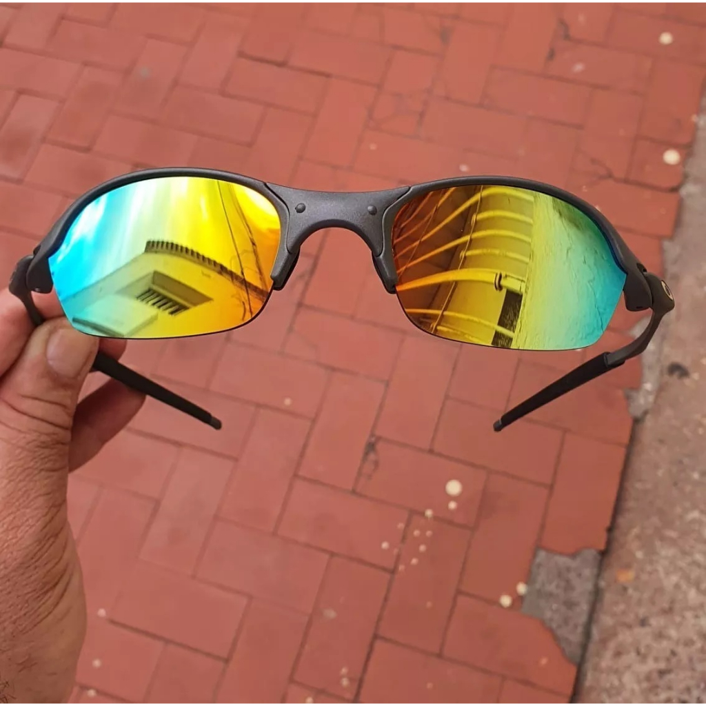 Óculos de Sol Juliet X-Metal Lentes Arco Iris Metal Polarizadas