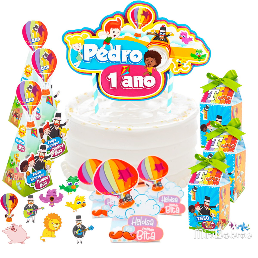 Kit Festa A Casa Mundo Bita - 77 Itens | Shopee Brasil