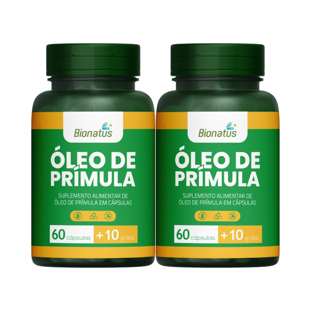 KIT 2X OLEO DE PRIMULA GREEN BIONATUS 70 CAPS TPM MENOPAUSA MULHER ...