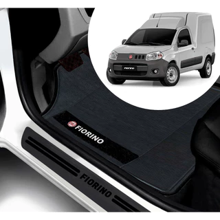Kit Tapete E Soleira De Porta UNIVERSAL Fiat Fiorino Personalizado PARA CARRO AUTOMOTIVO