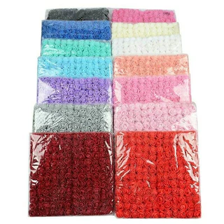 Kit com 36 Mini Rosinhas de E.V.A. Para Decoração Artesanato
