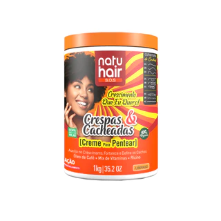 Creme Para Pentear Crescimento que eu Quero Crespas & Cacheadas Natuhair 1kg