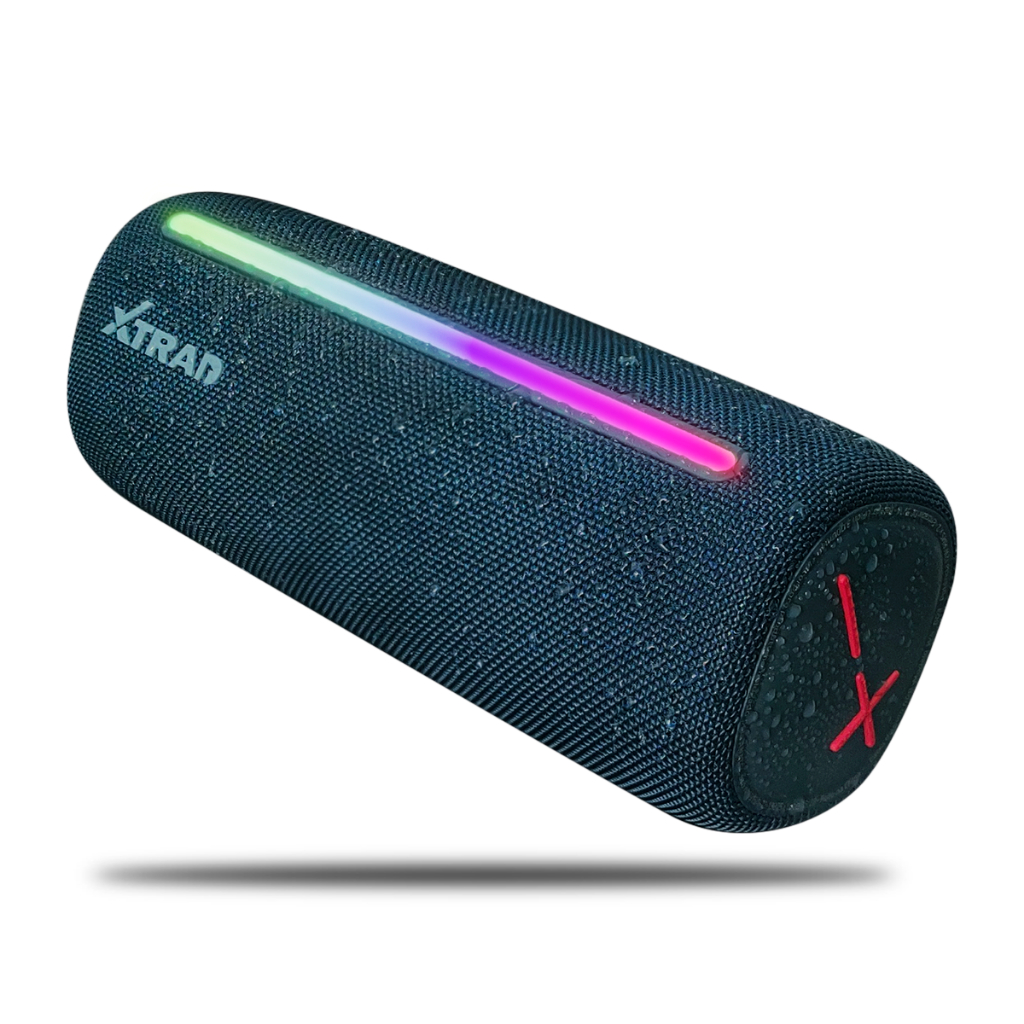 Caixa de som bluetooth RGB potente portátil resistente a água WS