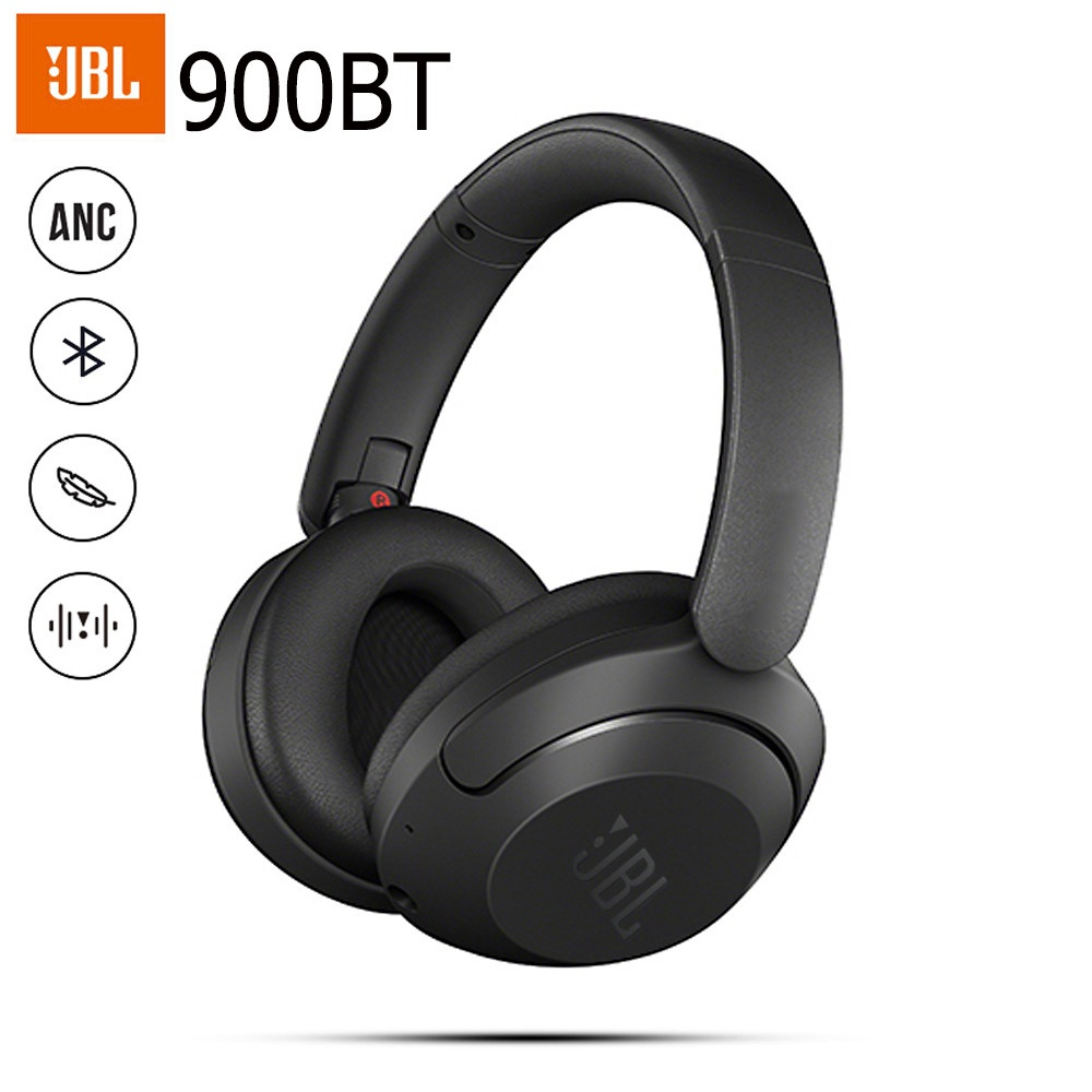 Fone De Ouvido Bluetooth JBL TUNE 900BT Ruído Ativo Cancelando Sem Fio Subwoofer Efeito Sonoro Esportivo